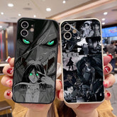 Attack on Titan Eren Yeager Phone Case Straight Edge Anime - HelloAnimeCases